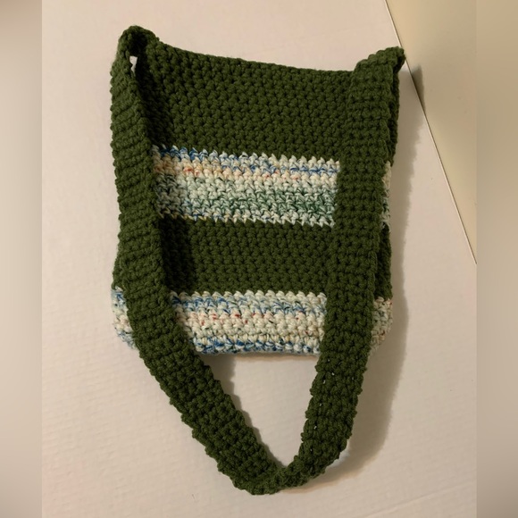 Crossbody Bag Multicolor Handmade Crochet - Picture 6 of 16